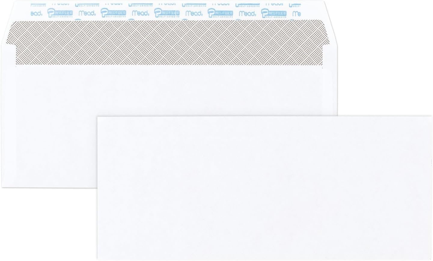 image:imageMead 10 Security Business Envelopes Letter Size 418 x 912 Peel and Seal Privacy Lined NoWindow PressIt SealIt SelfAdhesive for Home amp Office Mailing 200 Count 74202010 418 x 912 500 count