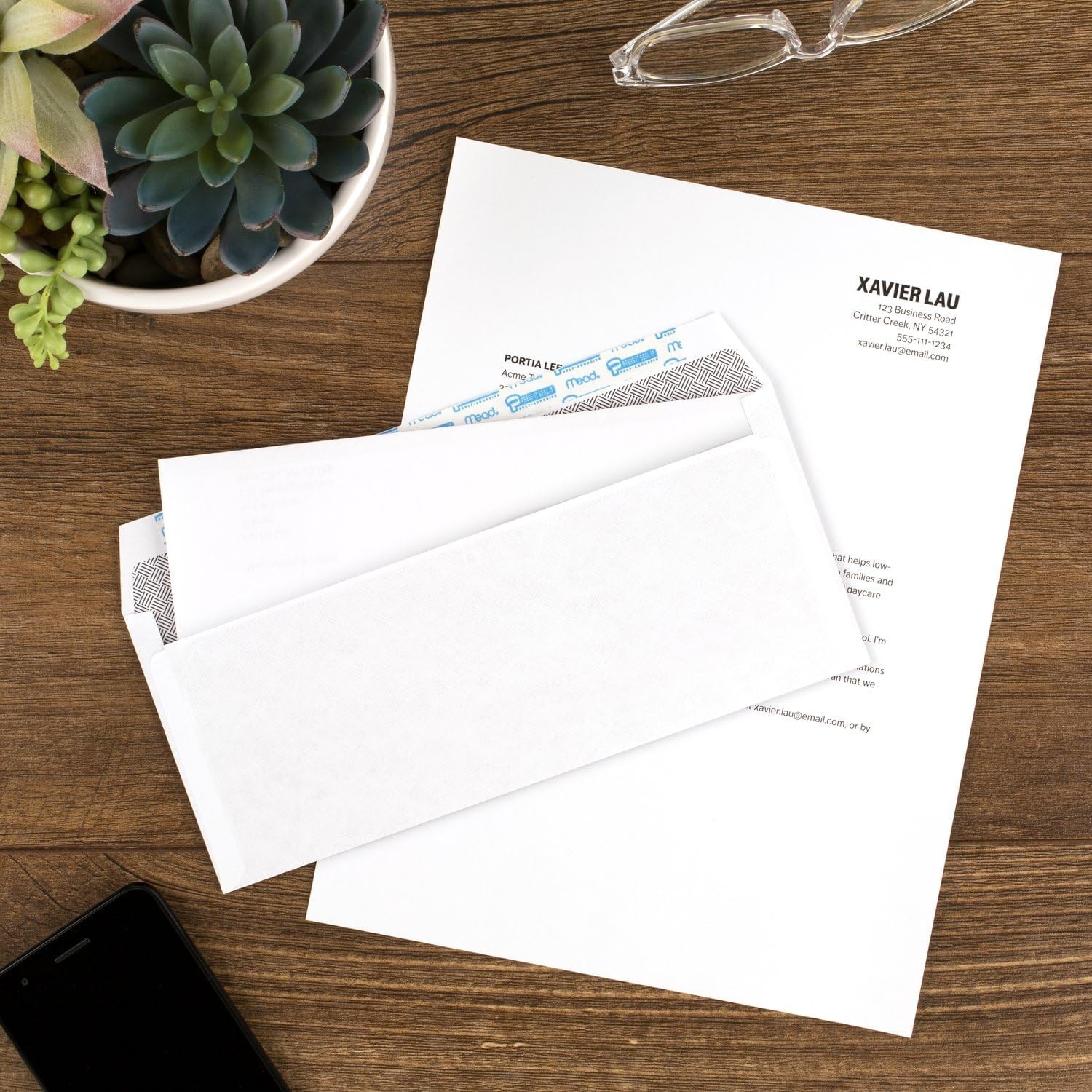 image:imageMead 10 Security Business Envelopes Letter Size 418 x 912 Peel and Seal Privacy Lined NoWindow PressIt SealIt SelfAdhesive for Home amp Office Mailing 200 Count 74202010 418 x 912 500 count