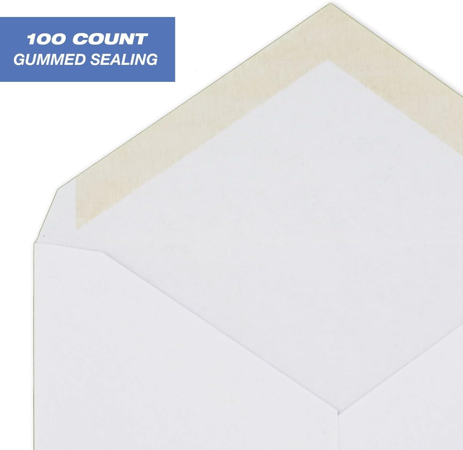 image:imageMead A2 Invitation Envelopes 438 x 534 Gummed Closure White Woven Premium 24lb Paper Mailing Envelopes 100 Count CO1981 Count Pack of 100