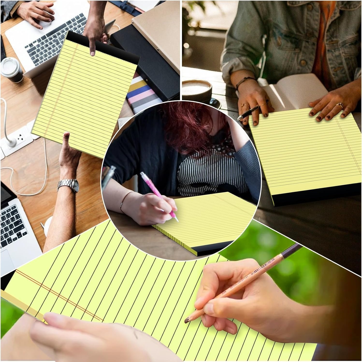 image:imageMead Canary Junior Legal Pads 5 x 8 Inch 4 Pack 50 Sheets 59382812 x 1134