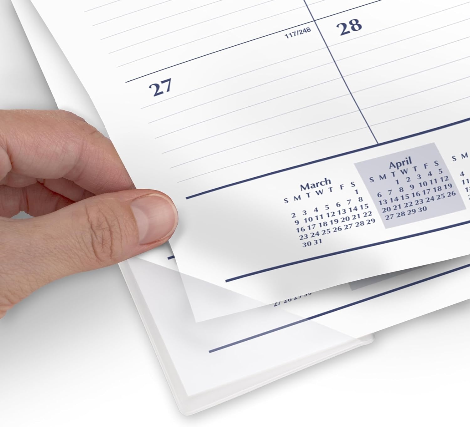 image:imageMead Desk Calendar 20262027 Planning Pad Academic 15Month AprilJune Monthly 1775 x 11 Compact Ruled Daily Block CAM820052134W x 17H