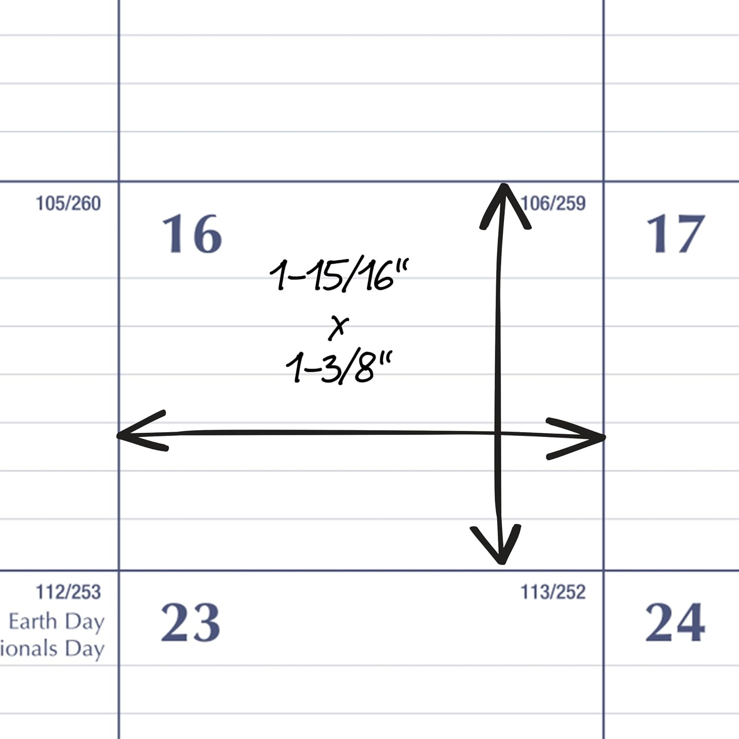 image:imageMead Desk Calendar 20262027 Planning Pad Academic 15Month AprilJune Monthly 1775 x 11 Compact Ruled Daily Block CAM820052134W x 17H
