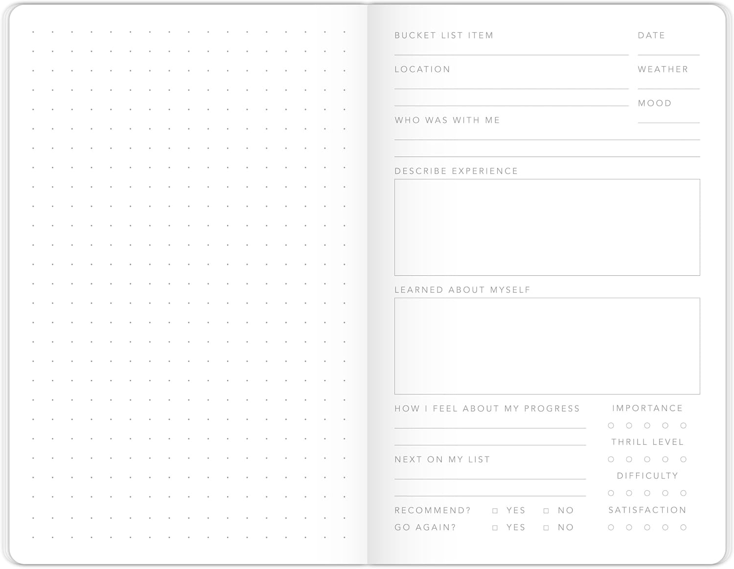 image:imageMead Level Up Gaming Companion Notebook Journal 35 x 55 48 Pages Flexible Cover Mead Moments Collection GrayGold XC0103FDo All the Things Bucket List