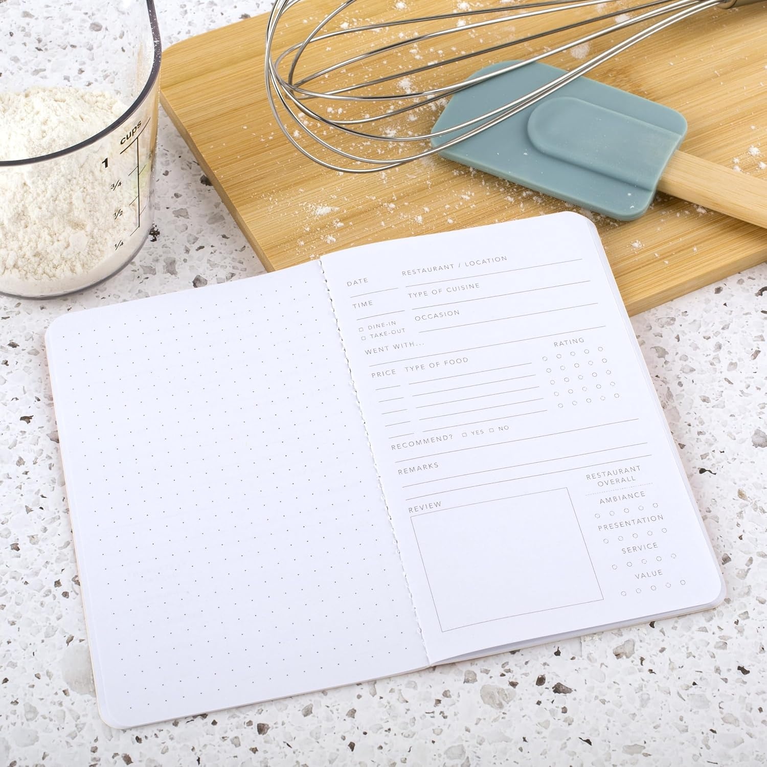 image:imageMead Level Up Gaming Companion Notebook Journal 35 x 55 48 Pages Flexible Cover Mead Moments Collection GrayGold XC0103FFoodie Favs Cuisine