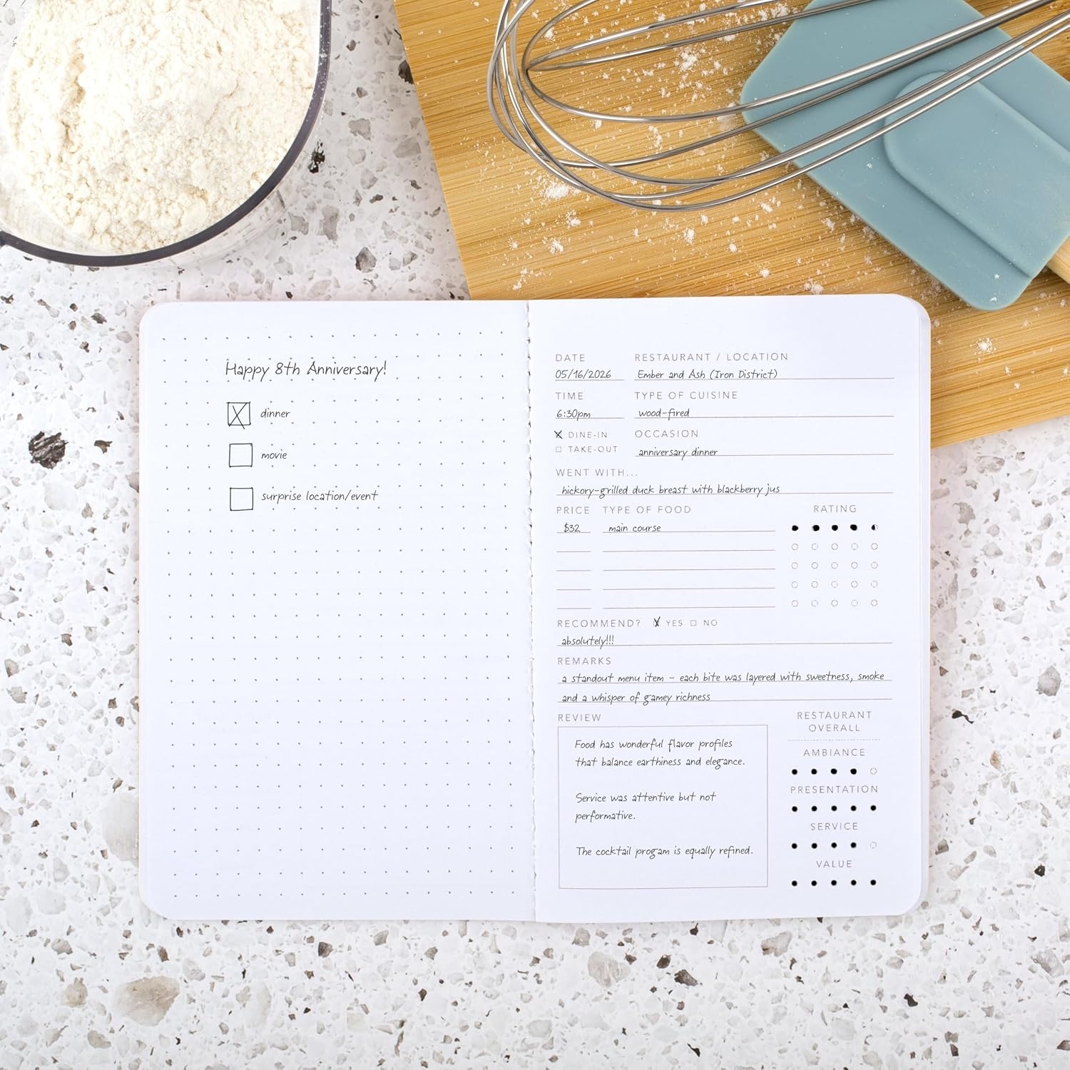 image:imageMead Level Up Gaming Companion Notebook Journal 35 x 55 48 Pages Flexible Cover Mead Moments Collection GrayGold XC0103FFoodie Favs Cuisine