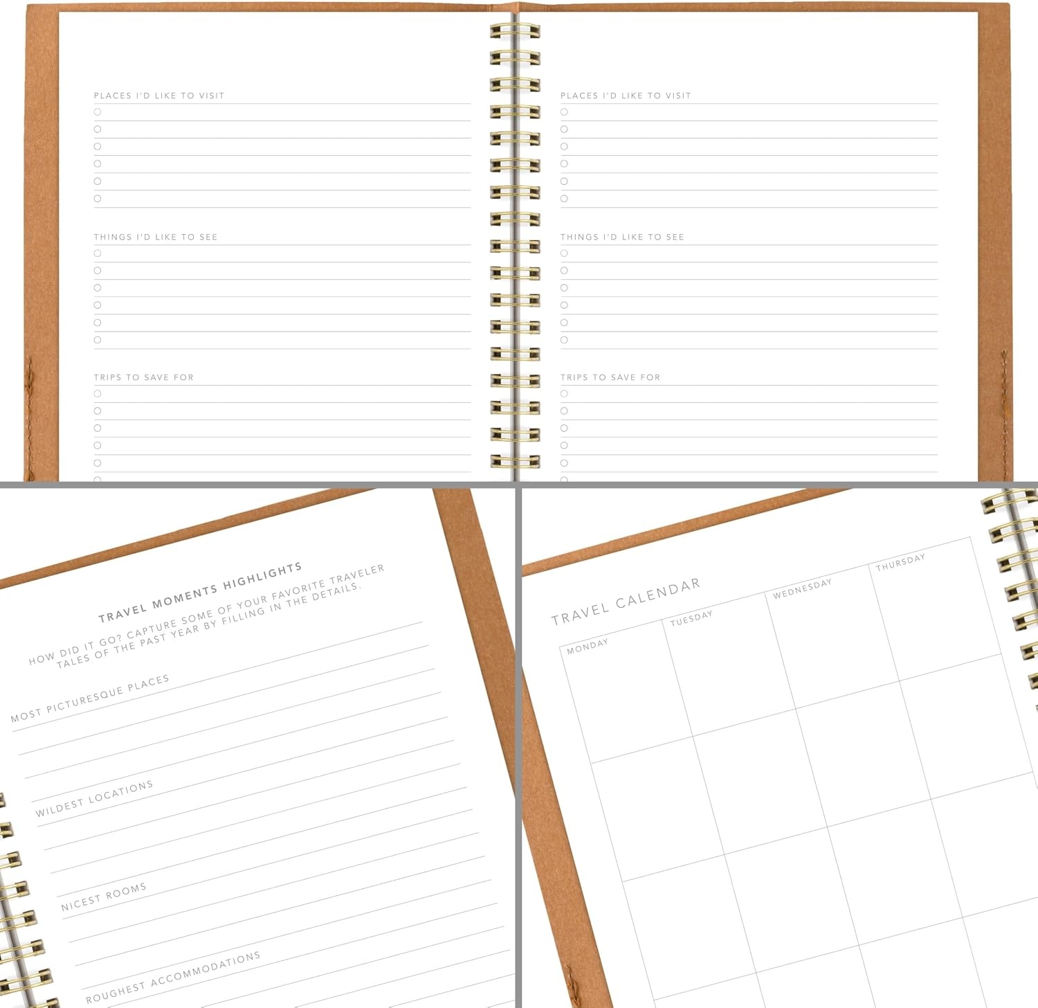 image:imageMead Pet Planner Notebook 6 x 85 160 Pages Vegan Leather Flexible Cover Mead Moments Collection BlueGold XC0070FTravel Planner