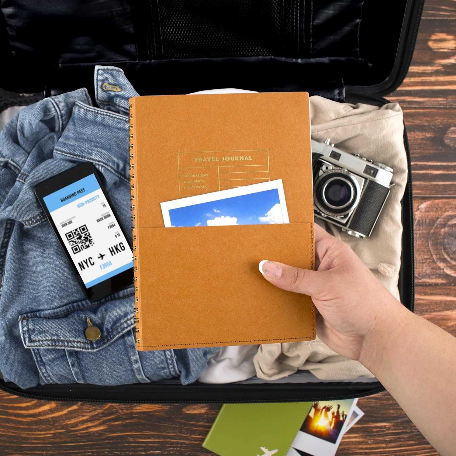 image:imageMead Pet Planner Notebook 6 x 85 160 Pages Vegan Leather Flexible Cover Mead Moments Collection BlueGold XC0070FTravel Planner