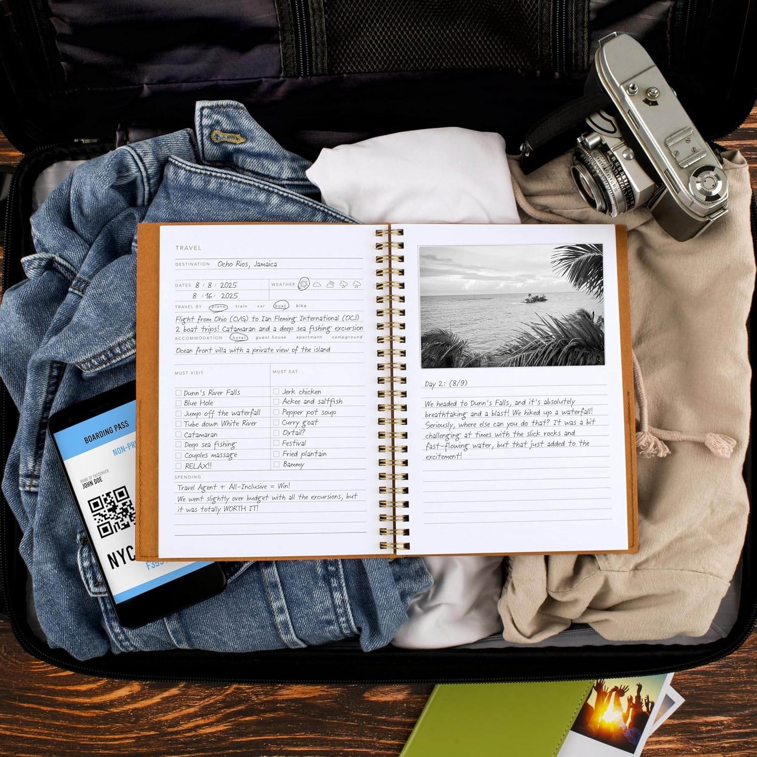 image:imageMead Pet Planner Notebook 6 x 85 160 Pages Vegan Leather Flexible Cover Mead Moments Collection BlueGold XC0070FTravel Planner