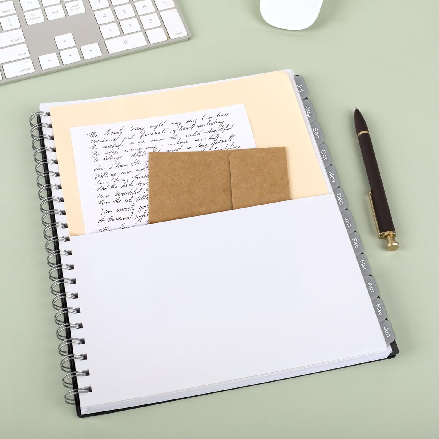 image:imageMead Planner 20262027 Weekly amp Monthly Academic 15Month AprilJune 55 x 85 Composure Blue CAW42020Black
