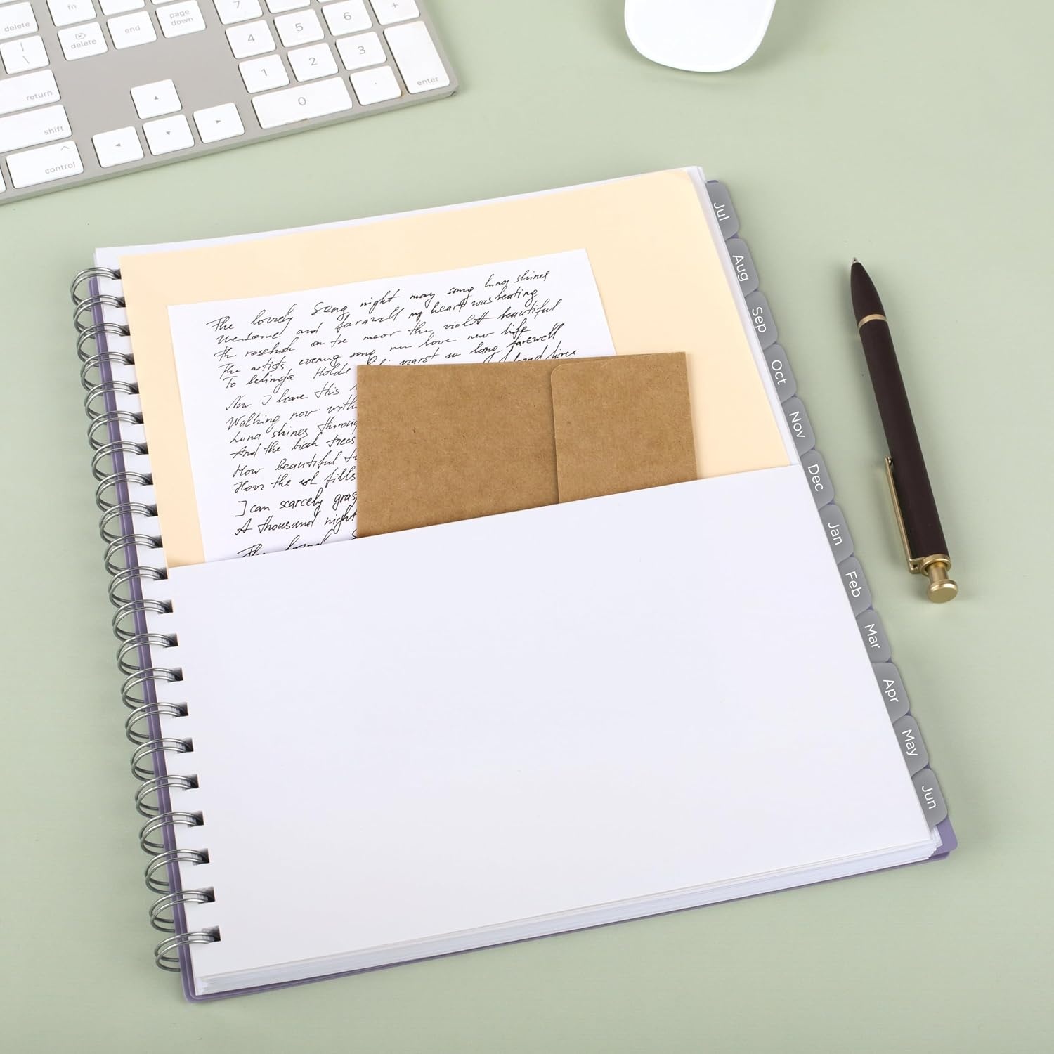 image:imageMead Planner 20262027 Weekly amp Monthly Academic 15Month AprilJune 55 x 85 Composure Blue CAW42020Lilac