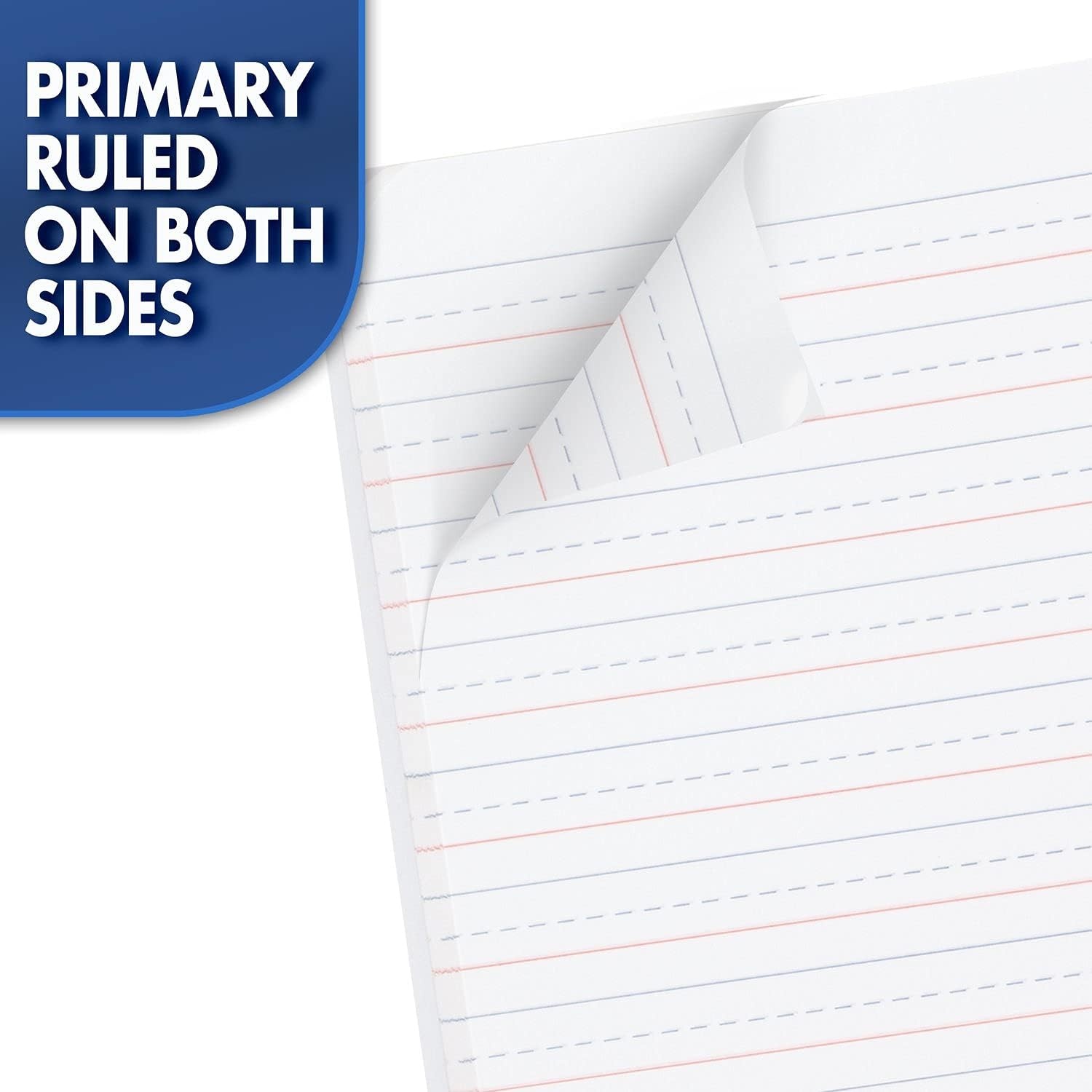 image:imageMead Primary Composition Book 4 Pack Primary Ruled Journal Grades K2 712 x 934 100 Sheets per Comp Book Assorted Colors 610053ECMGrades K2