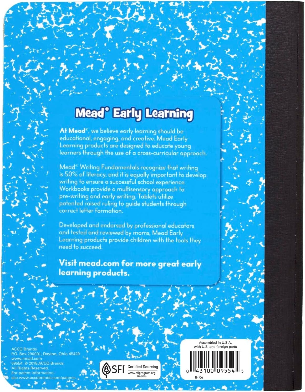 image:imageMead Primary Journal Creative Story Tablet Composition Notebook 75 x 975 Grades K2 100 Sheets 12 Pack Assorted Colors 610052ECM
