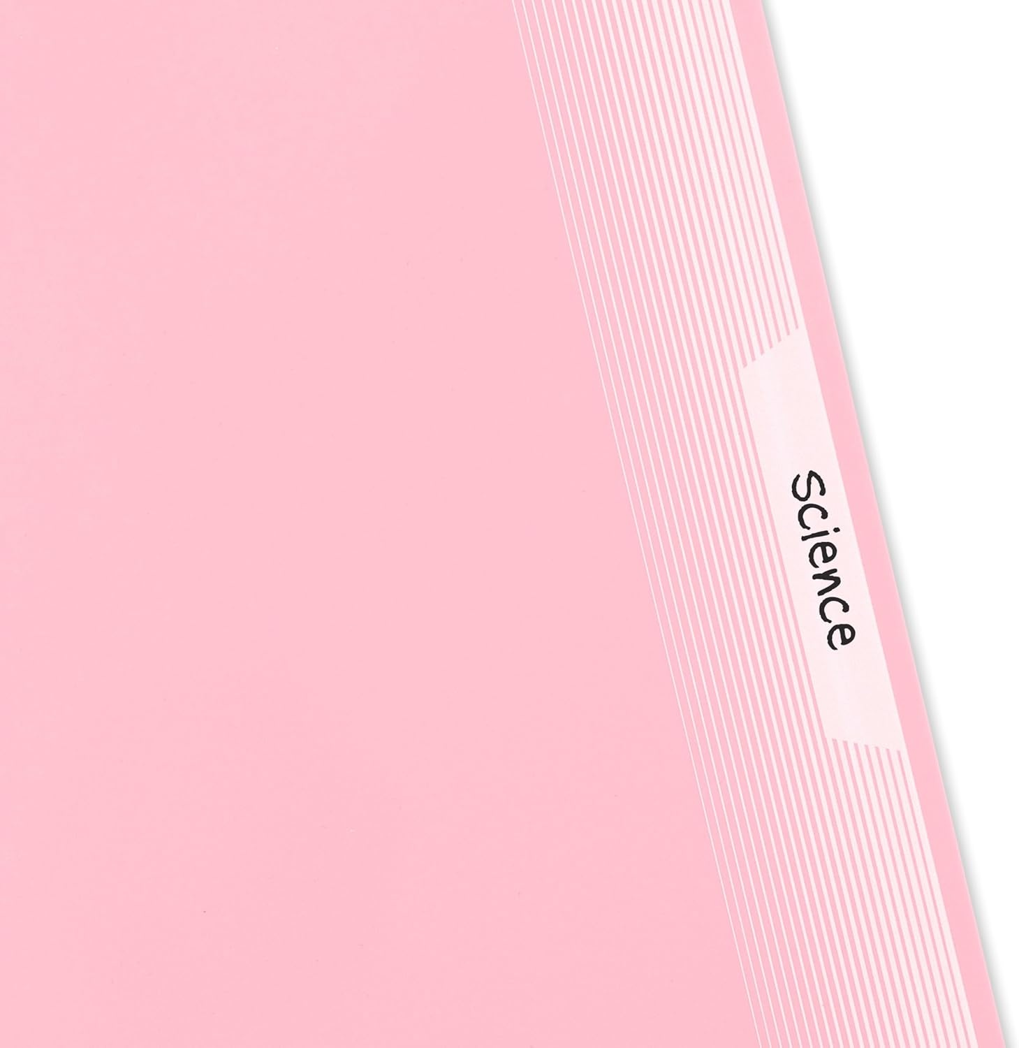 image:imageMead Spiral Notebook 1 Subject Wide Ruled Paper Plastic Cover 8 x 1012 100 Sheets Pastel Lilac 930092DPastel Pink