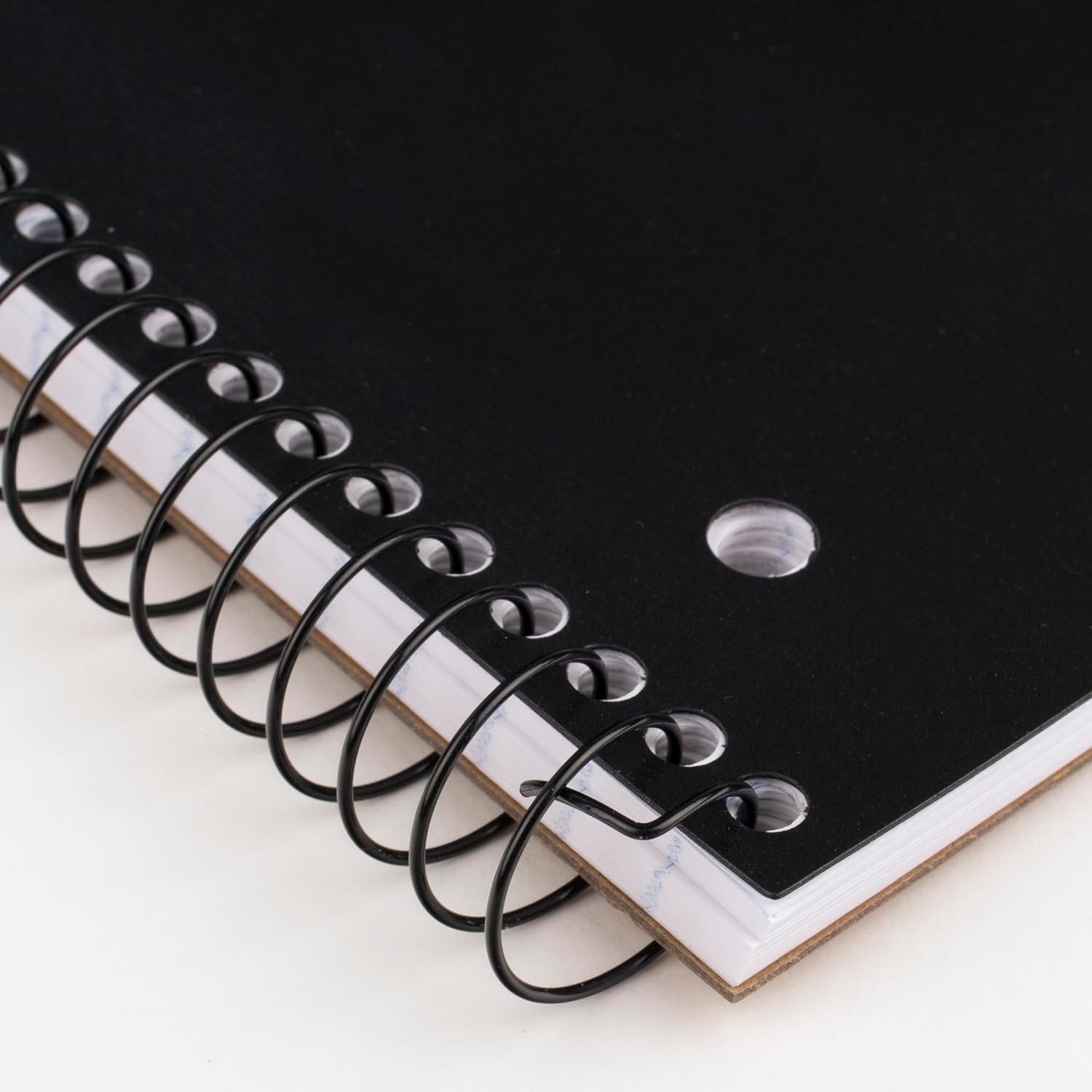 image:imageMead Spiral Notebook 5 Subject College Ruled Paper Plastic Cover 812 x 11 160 Sheets Black 820206FEBlack