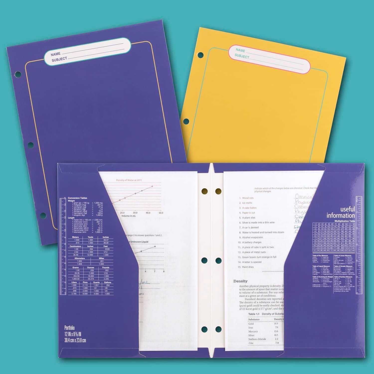 image:imageMead Trapper Keeper Binder Retro Design 1 Inch Binder with Folders and Pockets Holds 812 x 11 Paper Colorblock 260038FNECM
