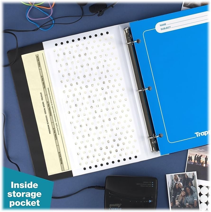 image:imageMead Trapper Keeper Binder Retro Design 1 Inch Binder with Folders and Pockets Holds 812 x 11 Paper Shapes 260038CQ1ECM