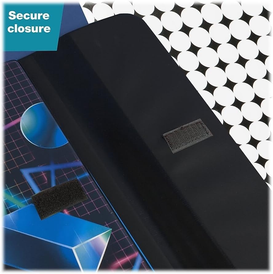 image:imageMead Trapper Keeper Binder Retro Design 1 Inch Binder with Folders and Pockets Holds 812 x 11 Paper Shapes 260038CQ1ECM