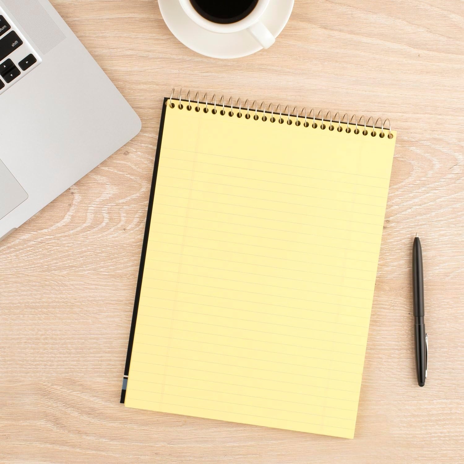 image:imageMead Writing Pads Wide Ruled Paper 812 x 11 70 Sheets Memo Pads Note Pads Steno Pads Yellow 59880Legal Ruled