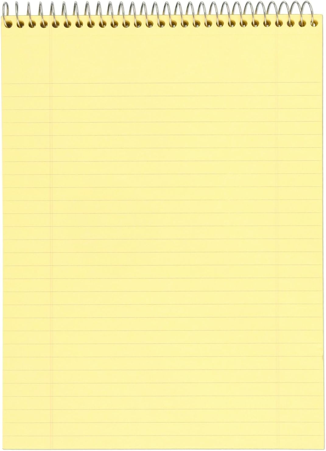 image:imageMead Writing Pads Wide Ruled Paper 812 x 11 70 Sheets Memo Pads Note Pads Steno Pads Yellow 59880Legal Ruled