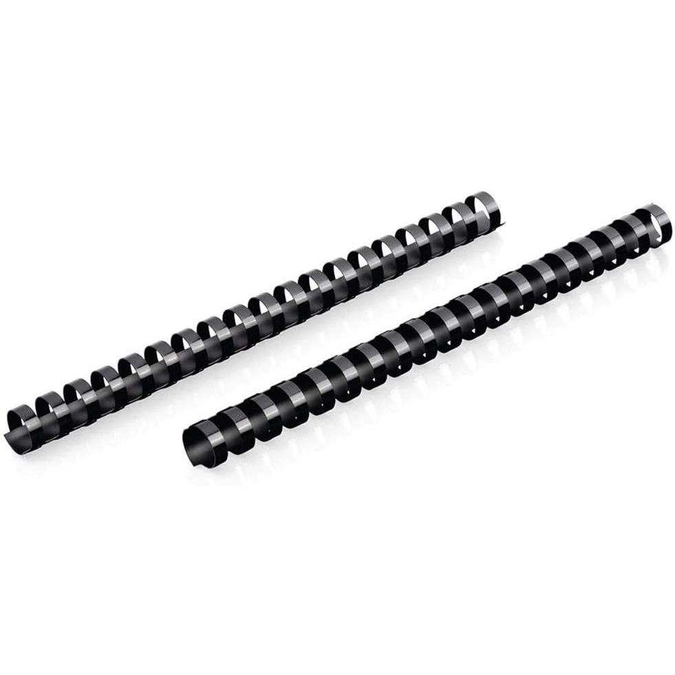image:imageMead CombBind Binding SpinesSpiralsCoilsCombs 34 150 Sheet Capacity Black 125 Pack 400013658