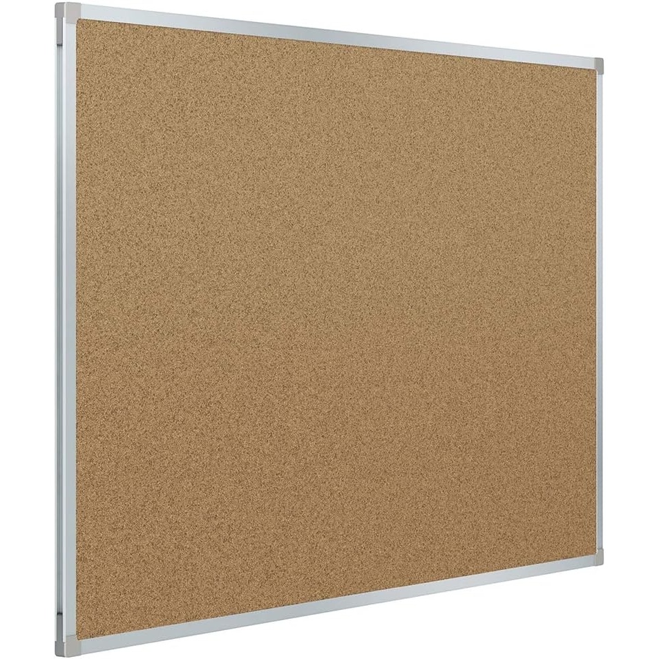 image:imageMead Corkboard 4 x 3 Bulletin Board Aluminum Frame Cork Board 85362Aluminum