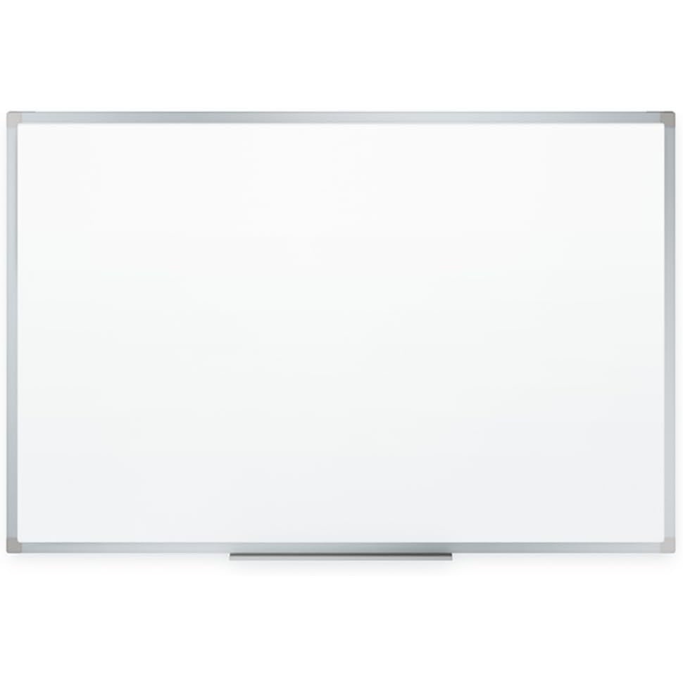 image:imageMead Dry Erase Board 72 x 48 NonMagnetic Whiteboard For Wall 6 x 4 WhiteSilver 85358N96W x 48H