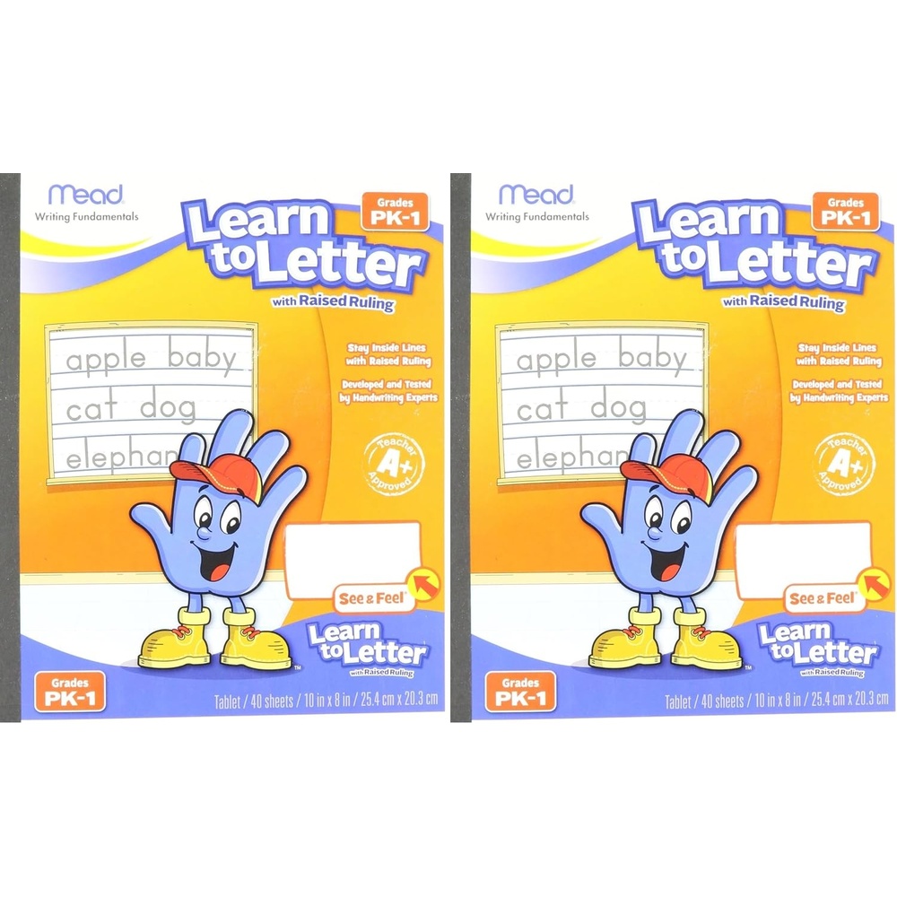 image:imageMead Learn To Letter Writing Book Printed BookWhite1 Count Pack of 2