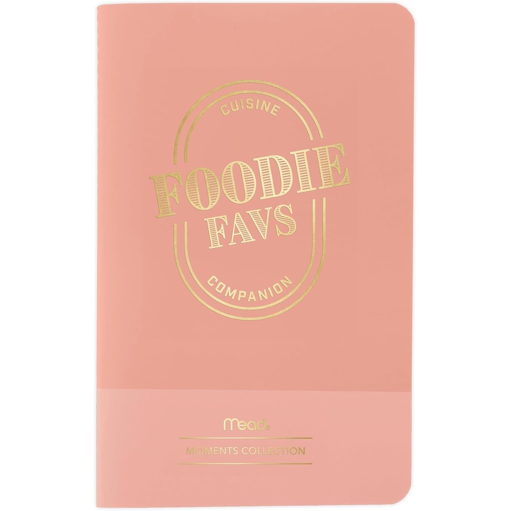 image:imageMead Level Up Gaming Companion Notebook Journal 35 x 55 48 Pages Flexible Cover Mead Moments Collection GrayGold XC0103FFoodie Favs Cuisine