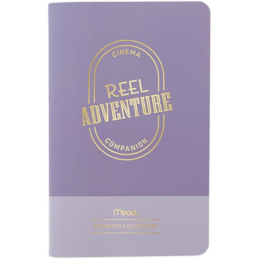 image:imageMead Level Up Gaming Companion Notebook Journal 35 x 55 48 Pages Flexible Cover Mead Moments Collection GrayGold XC0103FReel Adventure Cinema