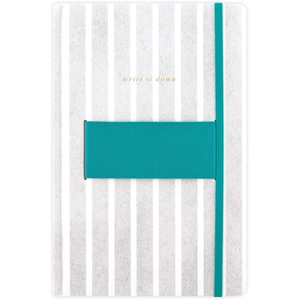 image:imageMead Notebook Journal 575 x 875 80 Sheets Cell Phone Holder with Storage Pocket Hardcover West Village Stripe WV0051F