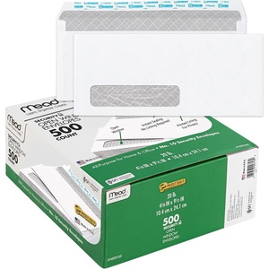 Mead #10 Envelopes, Letter Size, 4-1/8″ x 9-1/2″, Security Printed Lining for Privacy, Press-It Seal-It Self Adhesive Closure, Left Viewing Window Mailing Envelopes, 500 Count (742022)(One Size)