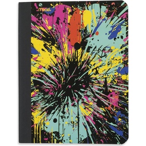 Mead Composition Notebook, 3 Pack, College Ruled Paper, 7-1/2″ x 9-3/4″, 100 Sheets per Comp Book, Black Marble (38111)(Fireworks)