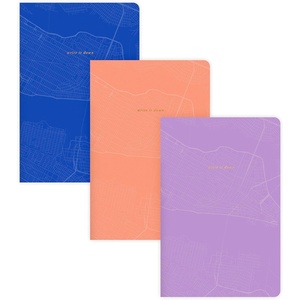 Mead Composition Notebook 6″ x 9″, 80 Pages, Thread-bound, Soft Cover, 3 Pack, Assorted Colors (WV0065F)