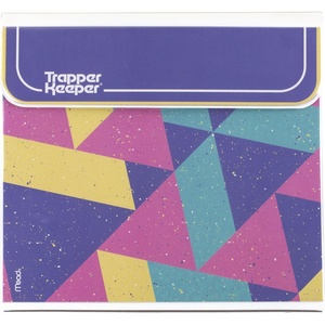 Mead Trapper Keeper Binder, Retro Design, 1 Inch Binder with Folders and Pockets, Holds 8-1/2″ x 11″ Paper, Colorblock (260038FN-ECM)