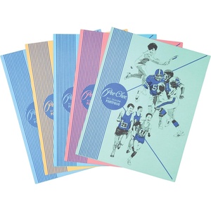 Mead 2-Pocket Paper Folder, 9″ x 12″ Fits Letter Size Paper, Pee-Chee Retro Sports Design, 1 Count, Style Will Vary (1070259)