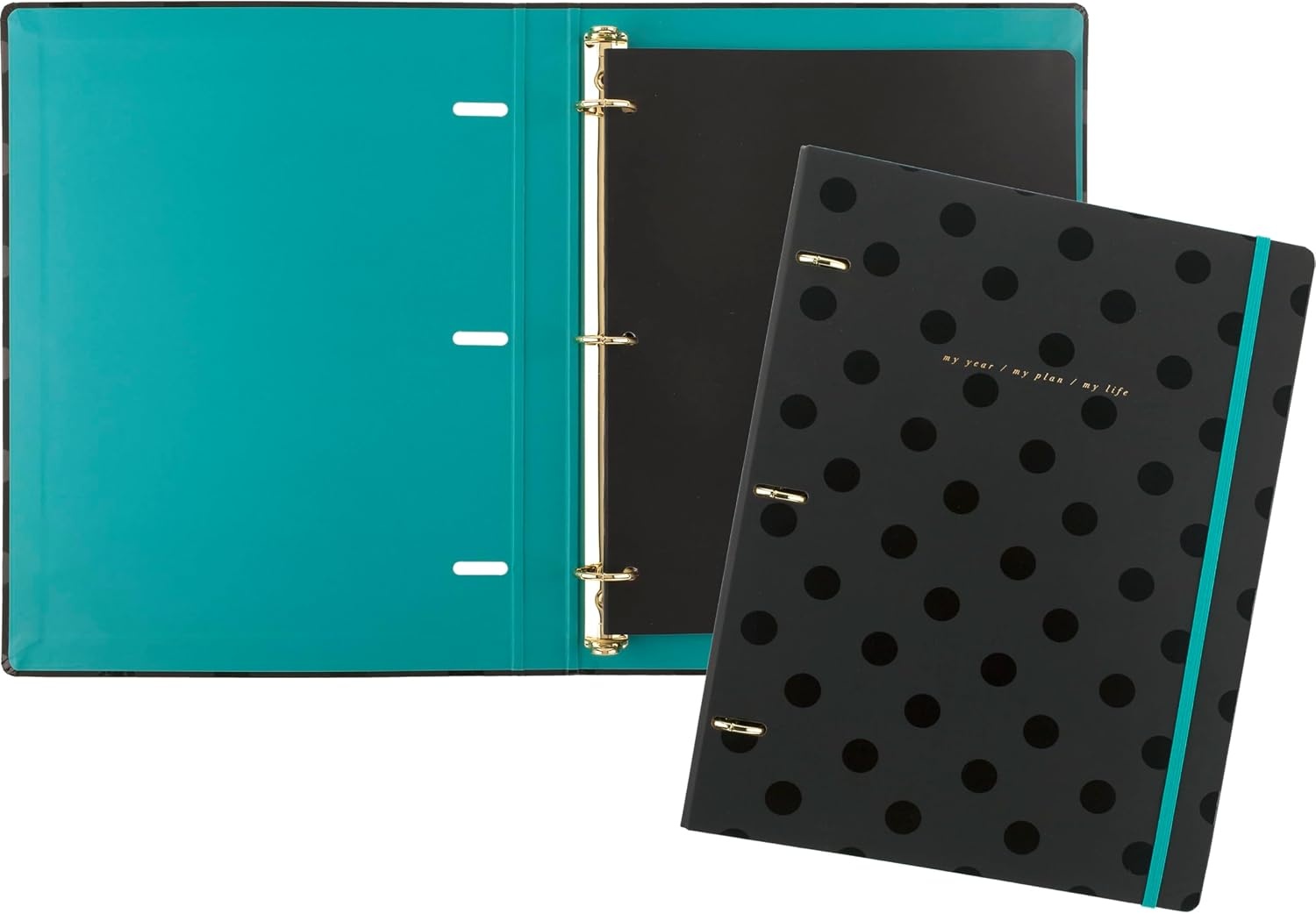 image:imageMead Binder 975 x 125 ORings PreFilled with 32Page Notebook Elastic Closure Black WV0060F