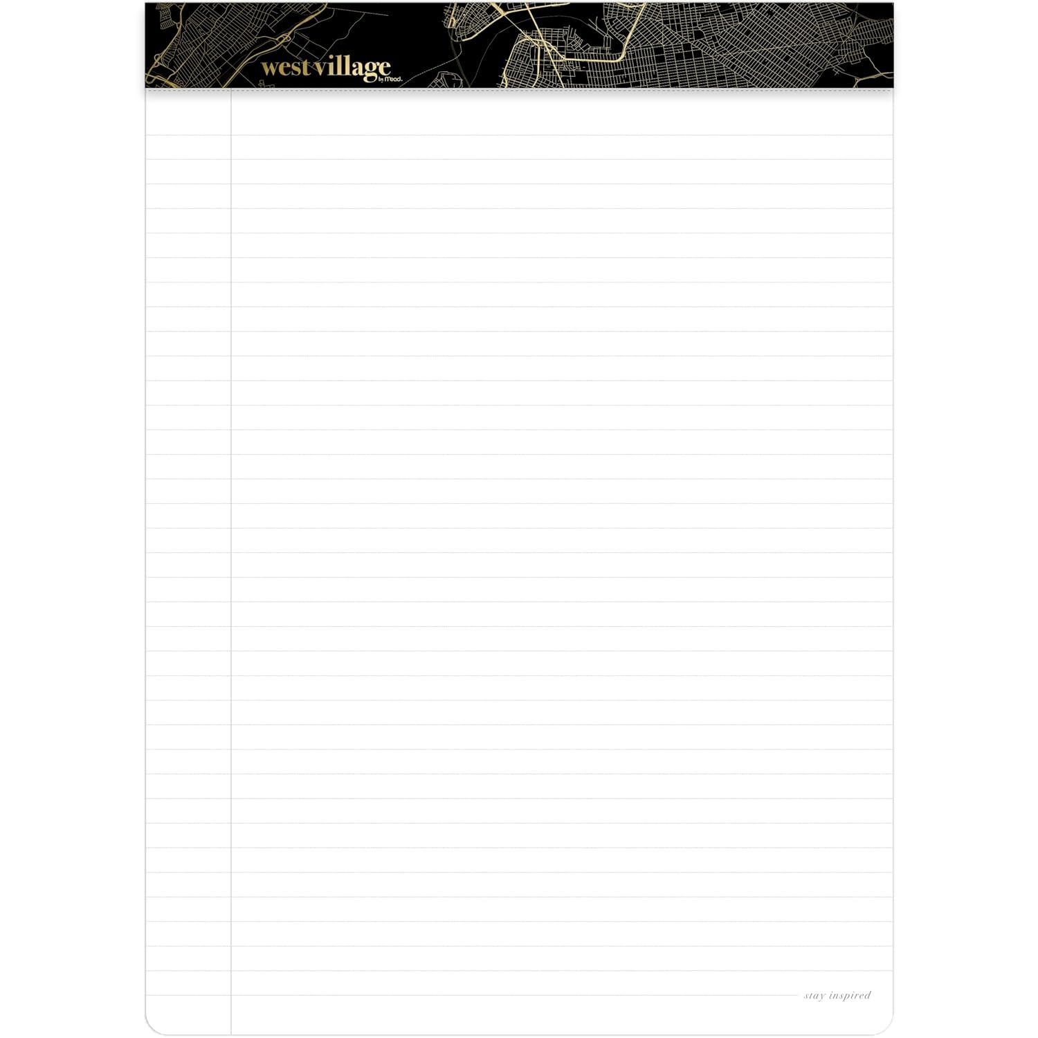 image:imageMead Notepad Wide Ruled 85 x 1075 Paper Legal Pad 80 Sheets West Village WV0056F