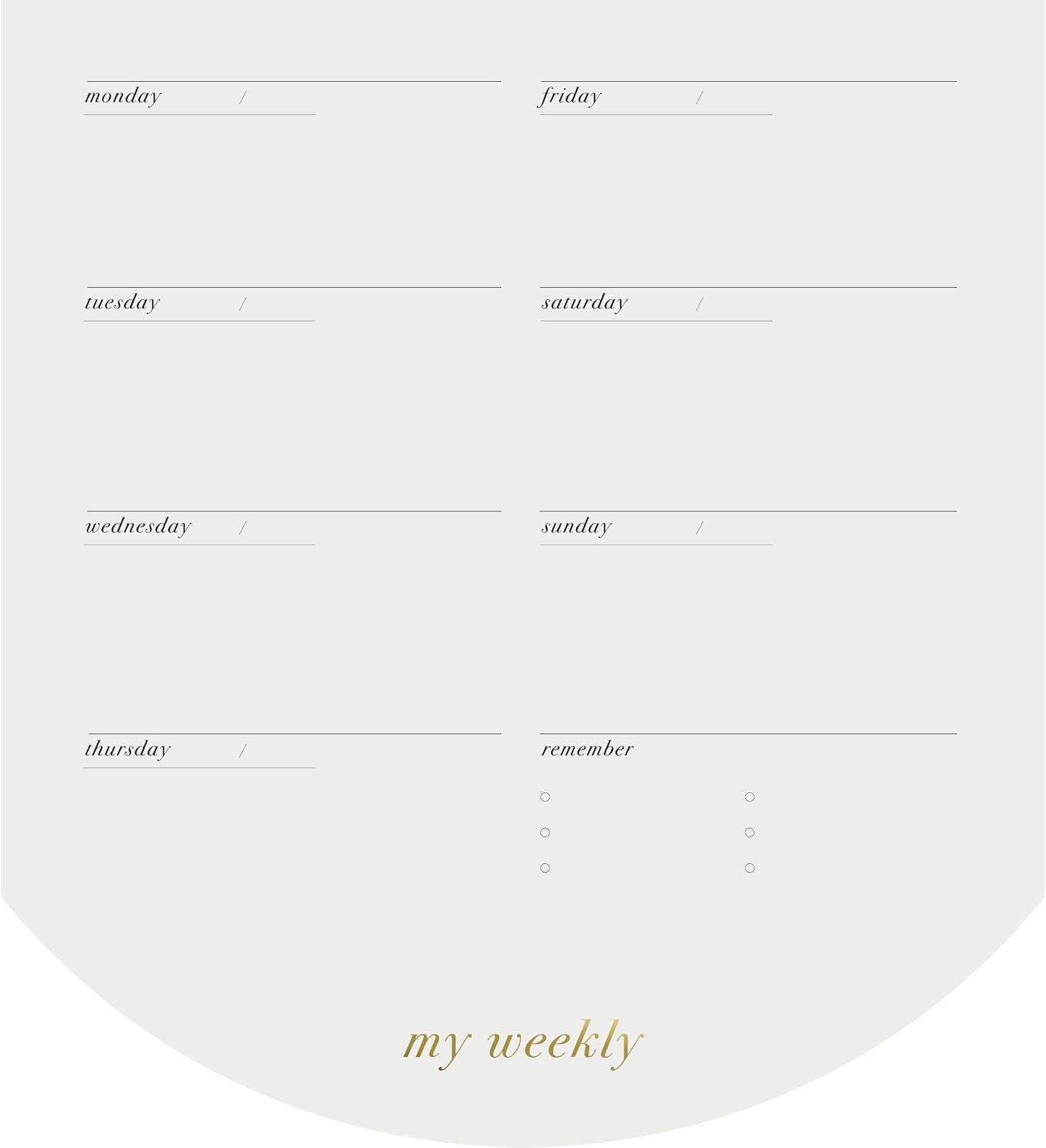 image:imageMead Undated Planner 6 x 8 Weekly amp Daily Layered Notepad 180 Sheets West Village WV0053F