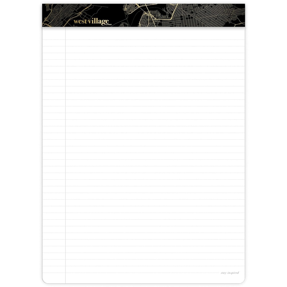 image:imageMead Notepad Wide Ruled 85 x 1075 Paper Legal Pad 80 Sheets West Village WV0056F