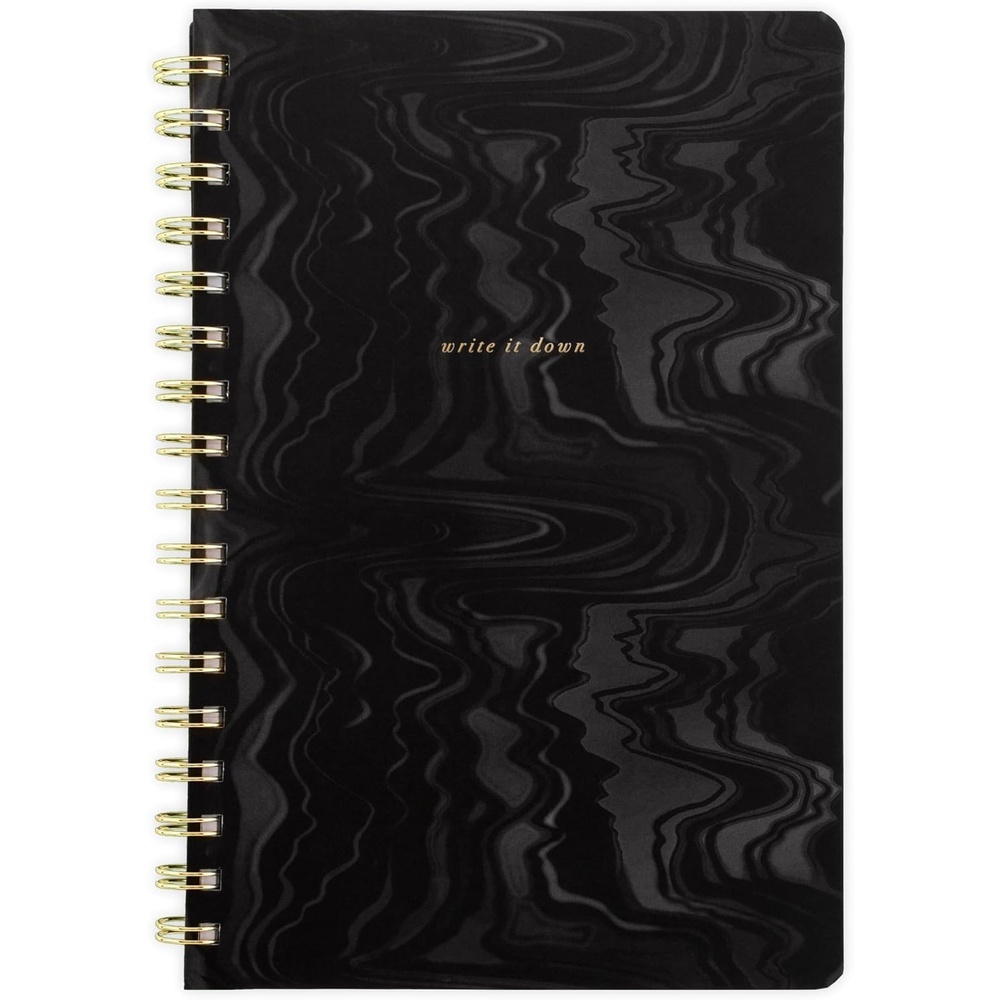 image:imageMead Spiral Notebook 6 x 9 160 Pages Hardcover West Village Black WV0058F