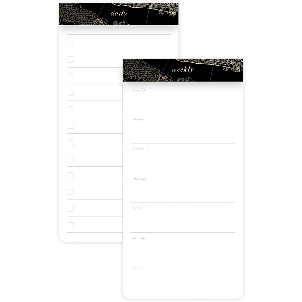 image:imageMead Undated Checklist Planner Weekly amp Daily ToDo Pads 375 x 775 52 Sheets Each 2 Pack West Village WV0054F