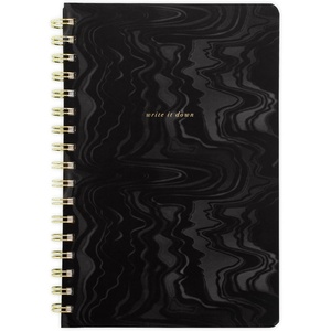 Mead Spiral Notebook 6″ x 9″, 160 Pages, Hardcover, West Village, Black (WV0058F)